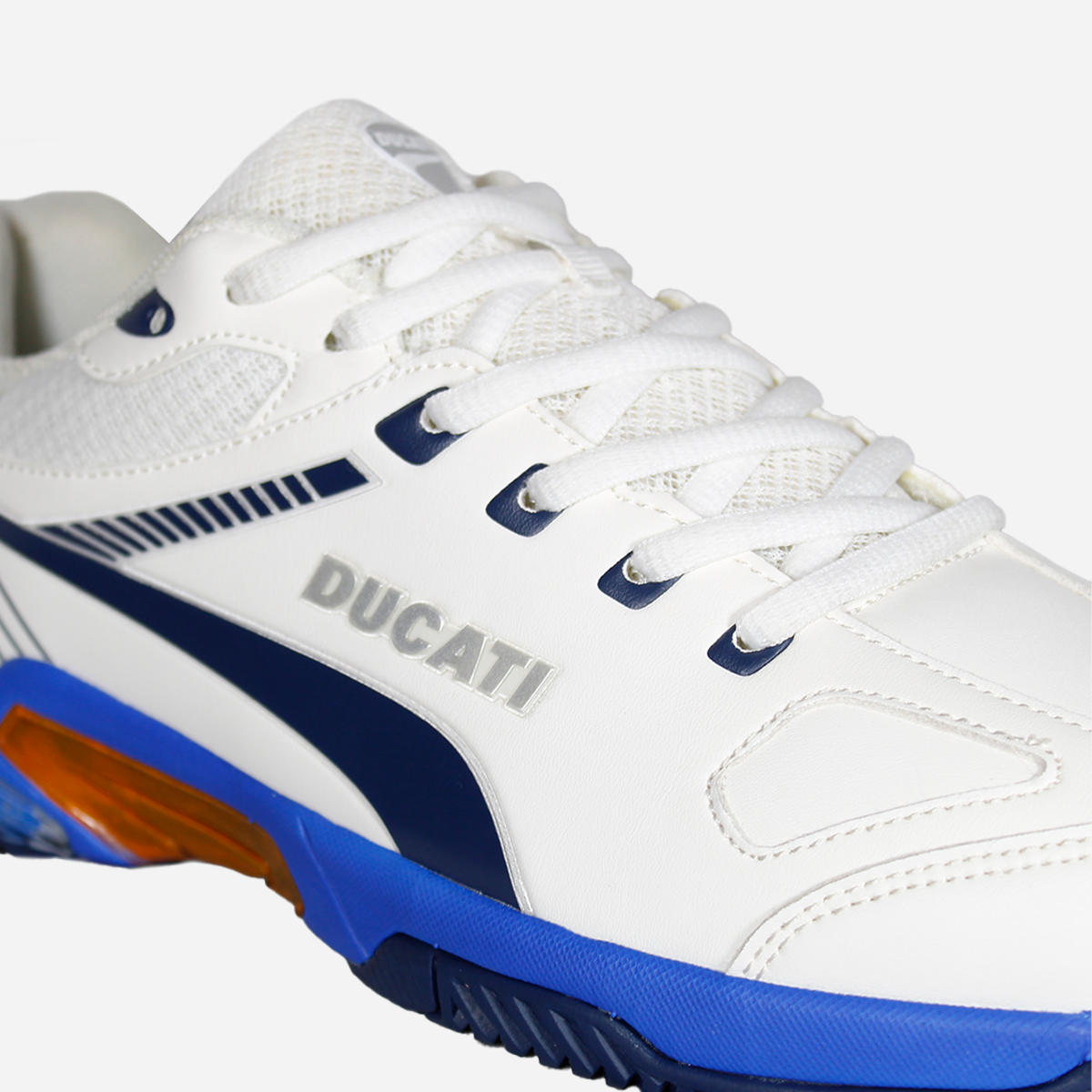 Tenis Ducati racing blanco y azul