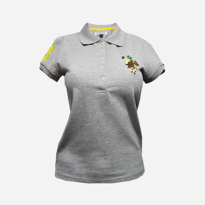 Polo para dama U.S: Polo ASSN gris