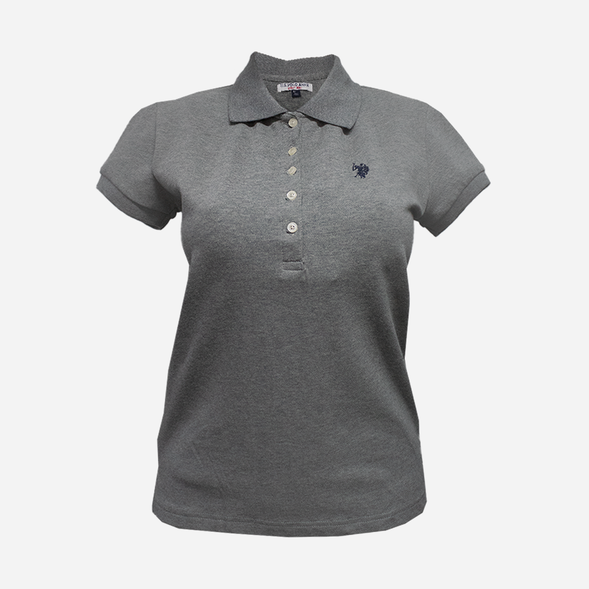 Polo para dama U.S: Polo ASSN gris