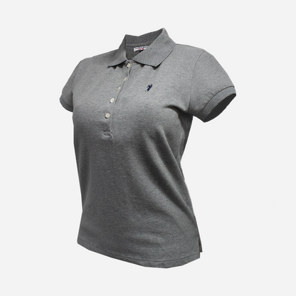 Polo para dama U.S: Polo ASSN gris