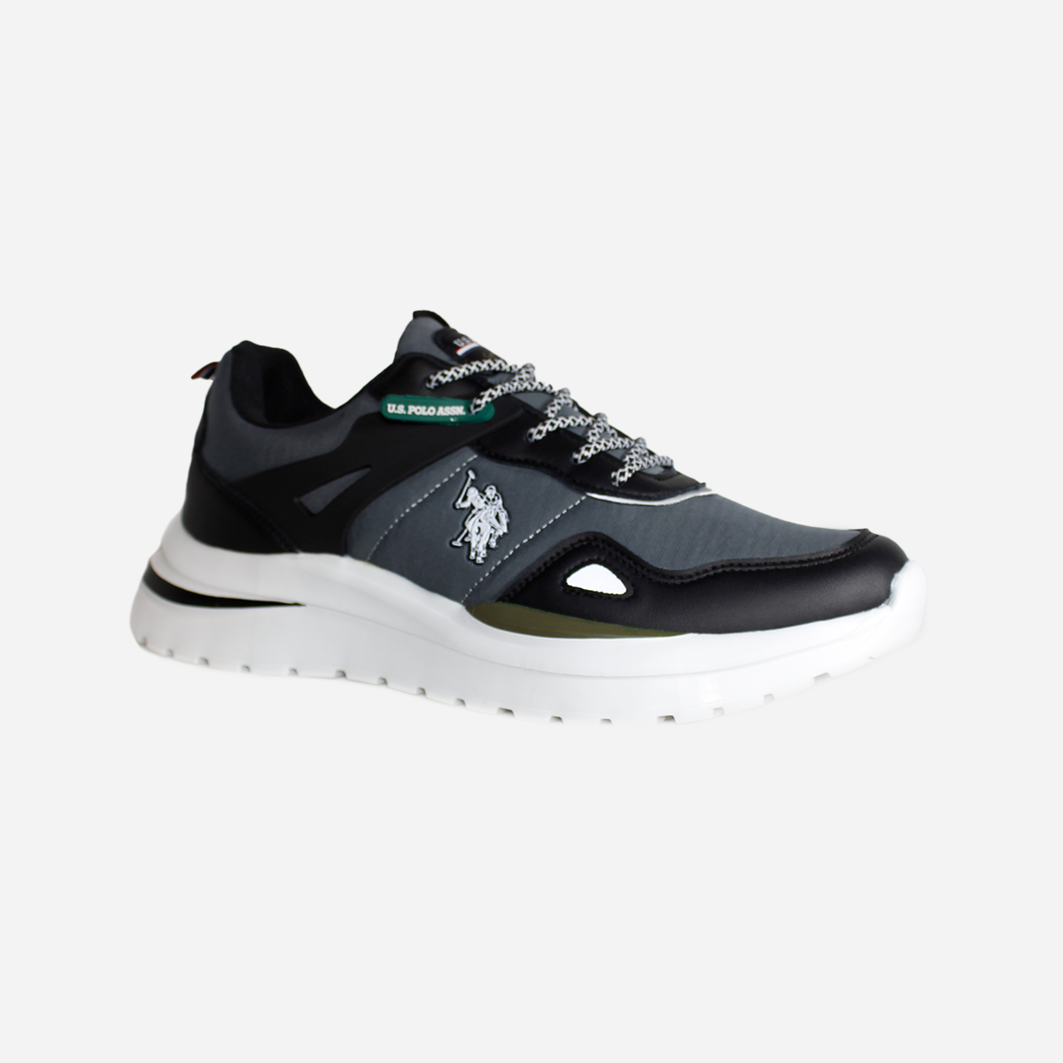 Zapato para hombre U.S: Polo ASSN negro y gris