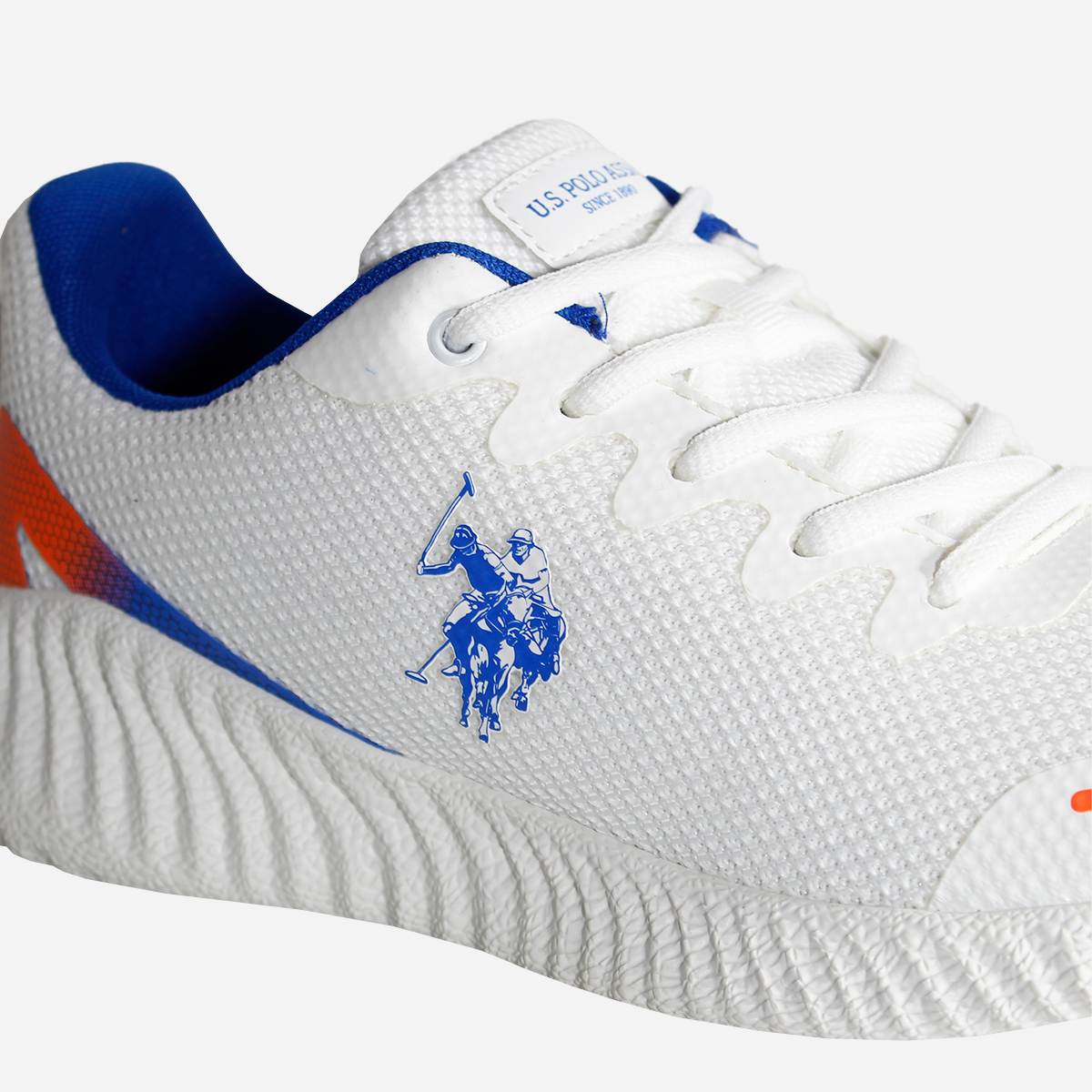 Polo Assn Zapatos Tipo Polo De Hombre Tenis Lifestyle Azul-Blanco