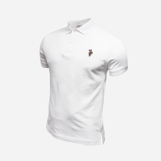 Polo para hombre U.S: Polo ASSN blanco