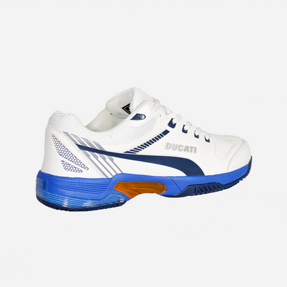 Tenis Ducati racing blanco y azul