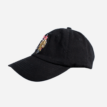 Gorra U.S: Polo ASSN negra logo colores